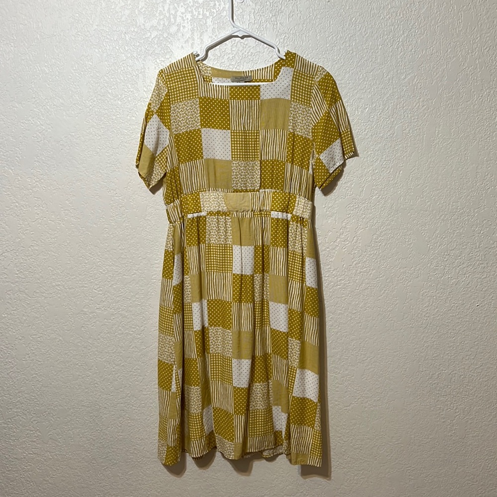 Polagram patchwork boho dress size large